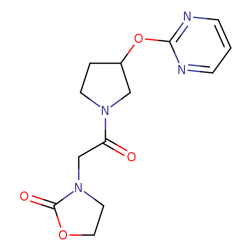 3-{2-oxo-2-[3-(pyrimidin-2-yloxy)pyrrolidin-1-yl]ethyl}-1,3-oxazolidin-2-one