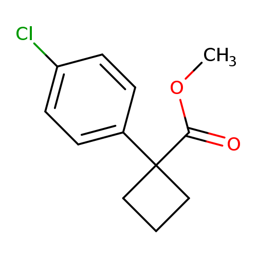 Cyclobutanecarboxylic acid, 1-(4-chlorophenyl)-, methyl ester