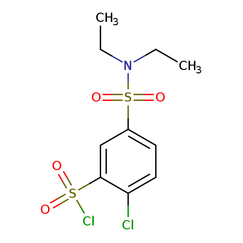 2-Chloro-5-(diethylsulfamoyl)benzene-1-sulfonyl chloride