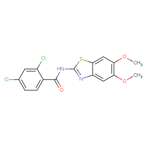 2,4-dichloro-N-(5,6-dimethoxy-1,3-benzothiazol-2-yl)benzamide