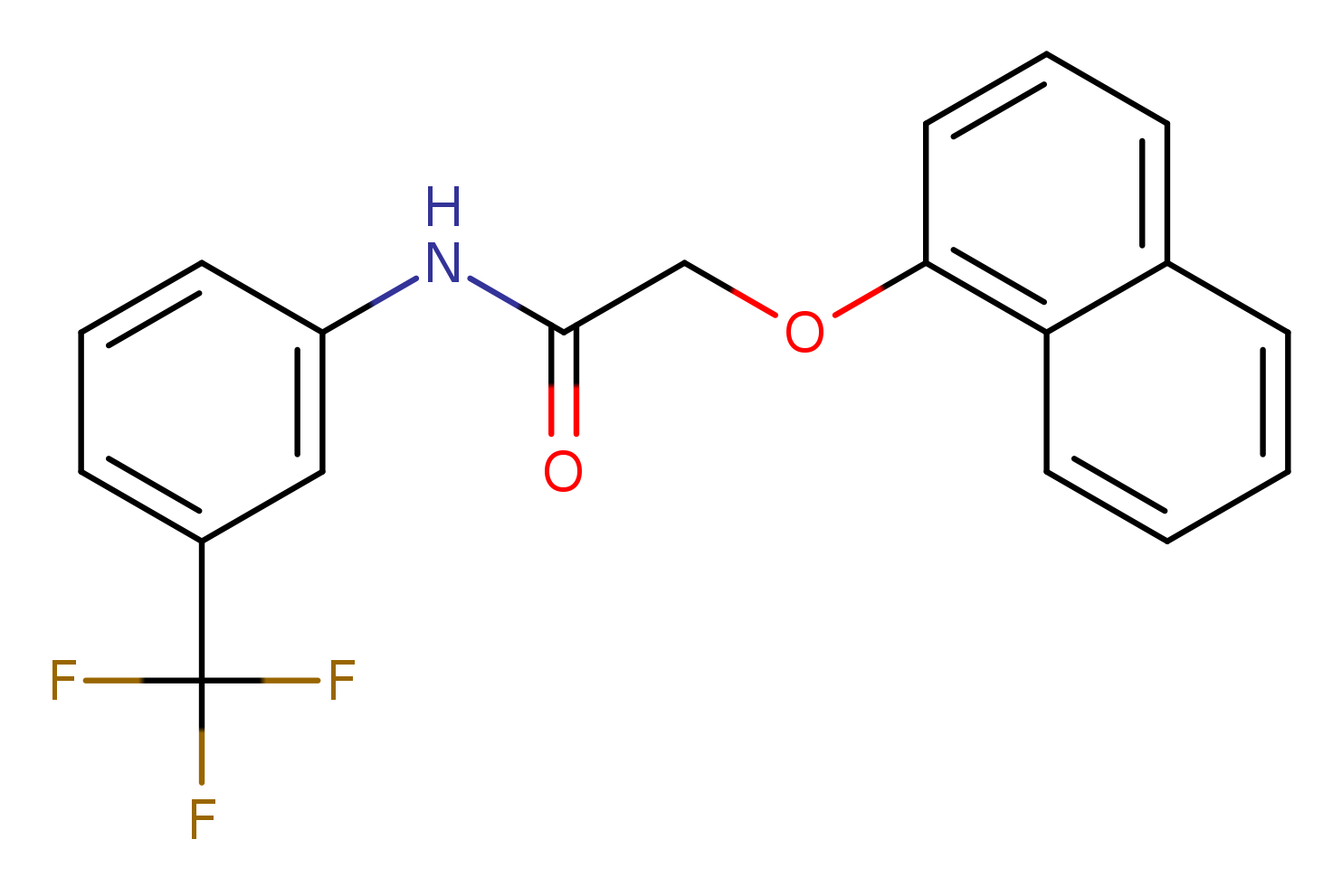 2-(Naphthalen-1-yloxy)-N-(3-(trifluoromethyl)phenyl)acetamide