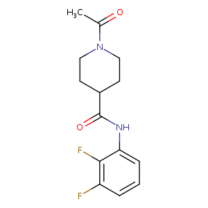 1-acetyl-N-(2,3-difluorophenyl)piperidine-4-carboxamide