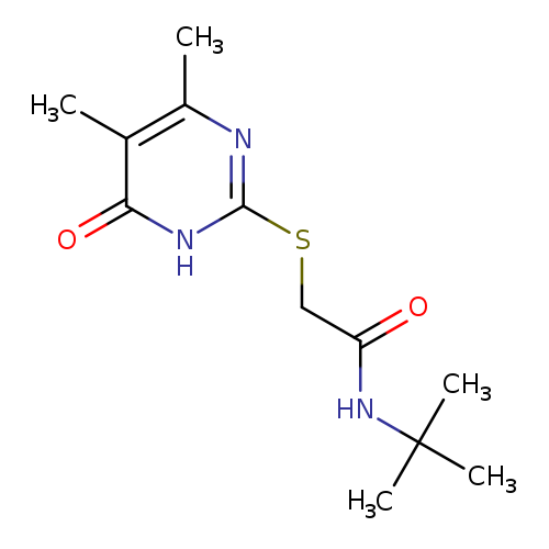 N-tert-butyl-2-[(4,5-dimethyl-6-oxo-1,6-dihydropyrimidin-2-yl)sulfanyl]acetamide