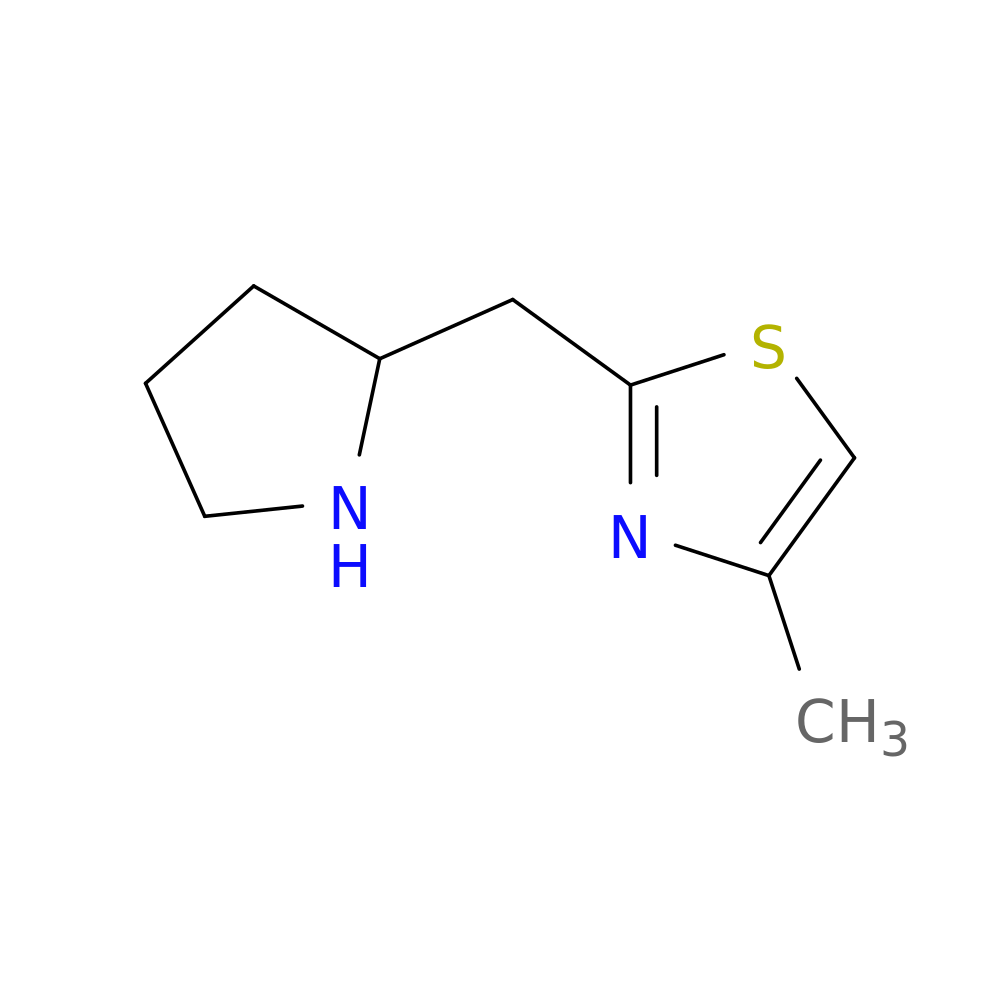4-Methyl-2-(pyrrolidin-2-ylmethyl)-1,3-thiazole