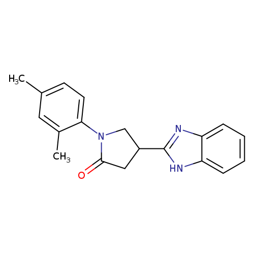 4-(1H-benzimidazol-2-yl)-1-(2,4-dimethylphenyl)pyrrolidin-2-one