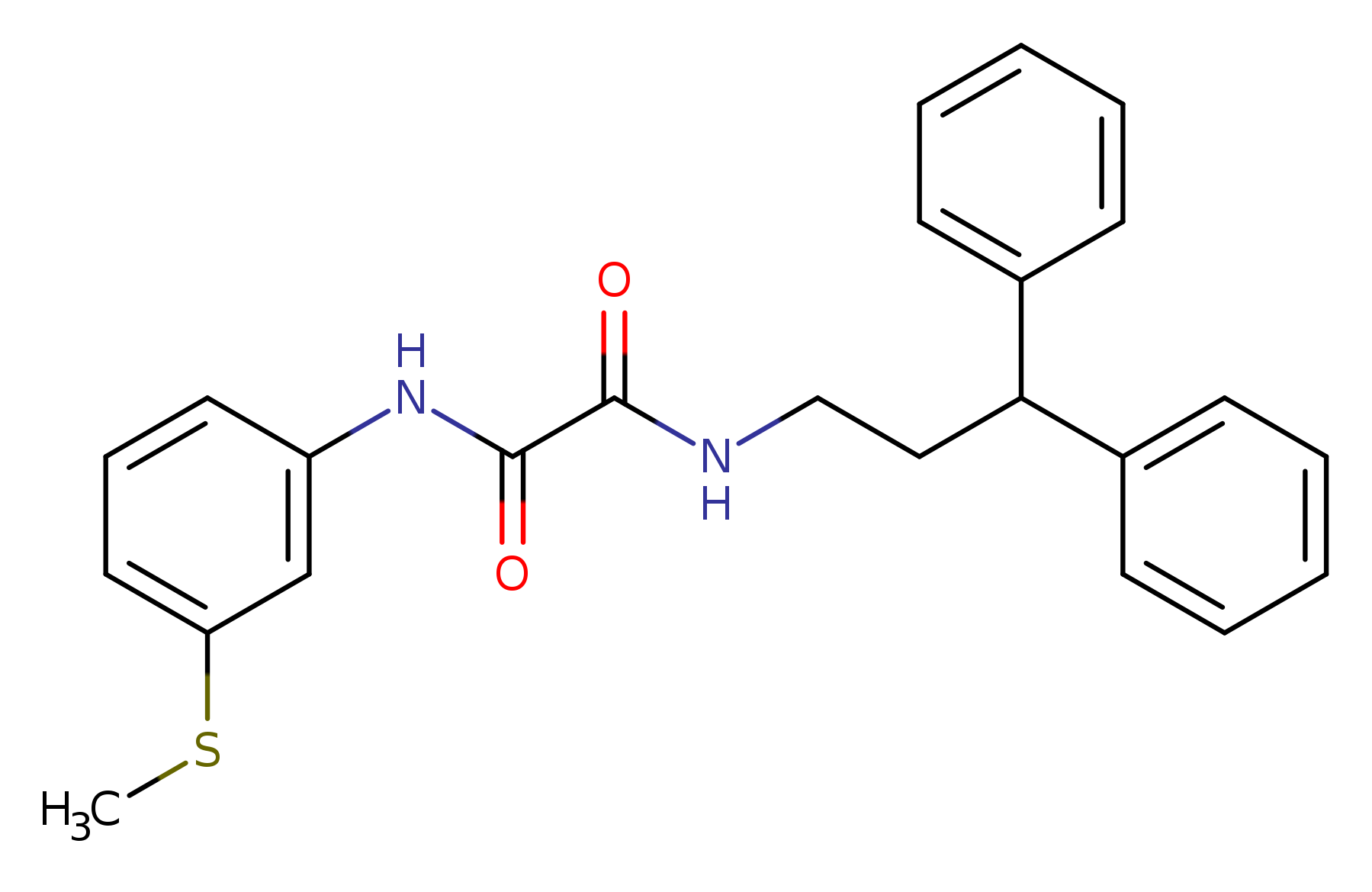 N'-(3,3-diphenylpropyl)-N-[3-(methylsulfanyl)phenyl]ethanediamide