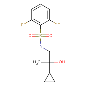 N-(2-cyclopropyl-2-hydroxypropyl)-2,6-difluorobenzene-1-sulfonamide