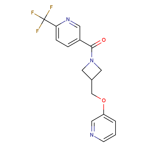 5-{3-[(pyridin-3-yloxy)methyl]azetidine-1-carbonyl}-2-(trifluoromethyl)pyridine