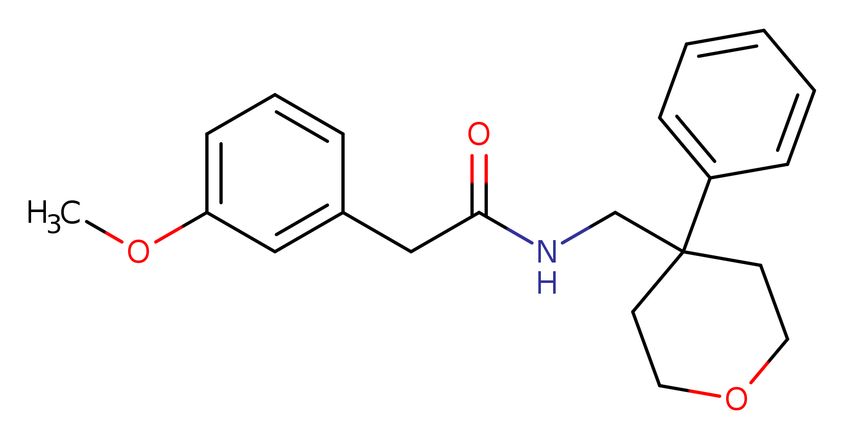 2-(3-methoxyphenyl)-N-[(4-phenyloxan-4-yl)methyl]acetamide