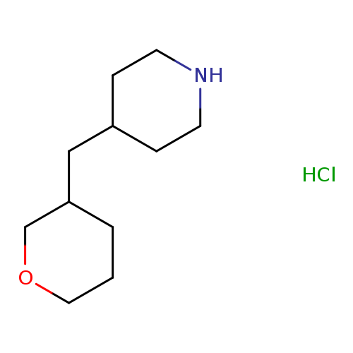 4-[(oxan-3-yl)methyl]piperidine hydrochloride