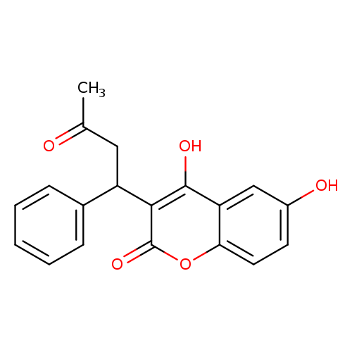 2H-1-Benzopyran-2-one, 4,6-dihydroxy-3-(3-oxo-1-phenylbutyl)-