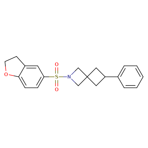 2-(2,3-dihydro-1-benzofuran-5-sulfonyl)-6-phenyl-2-azaspiro[3.3]heptane