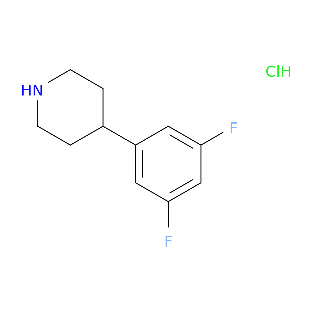 4-(3,5-Difluorophenyl)piperidine, HCl