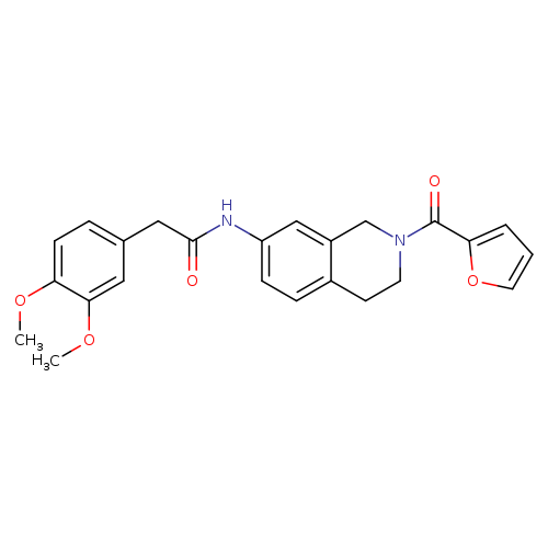 2-(3,4-dimethoxyphenyl)-N-[2-(furan-2-carbonyl)-1,2,3,4-tetrahydroisoquinolin-7-yl]acetamide