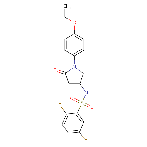 N-[1-(4-ethoxyphenyl)-5-oxopyrrolidin-3-yl]-2,5-difluorobenzene-1-sulfonamide