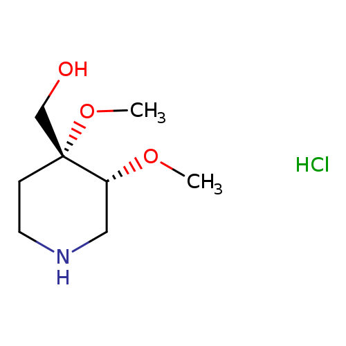rac-[(3R,4R)-3,4-dimethoxypiperidin-4-yl]methanolhydrochloride,cis
