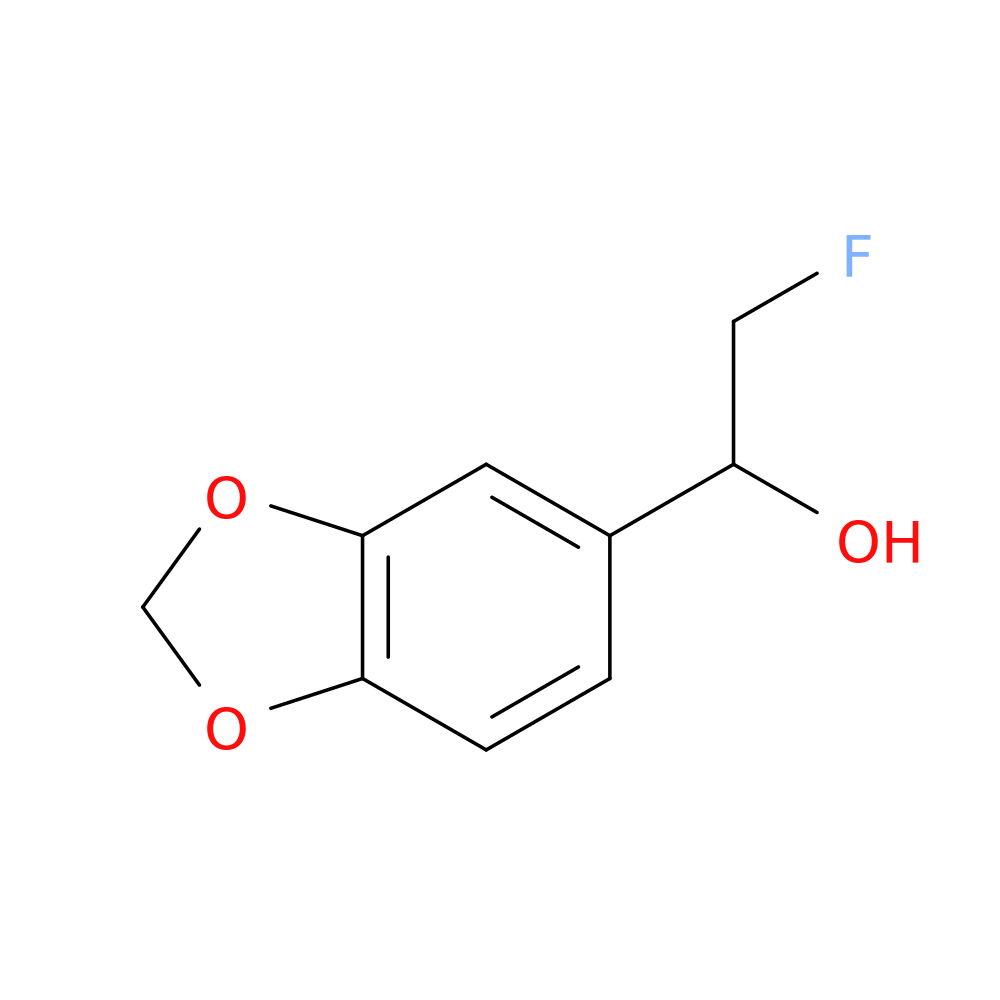 1-(1,3-dioxaindan-5-yl)-2-fluoroethan-1-ol