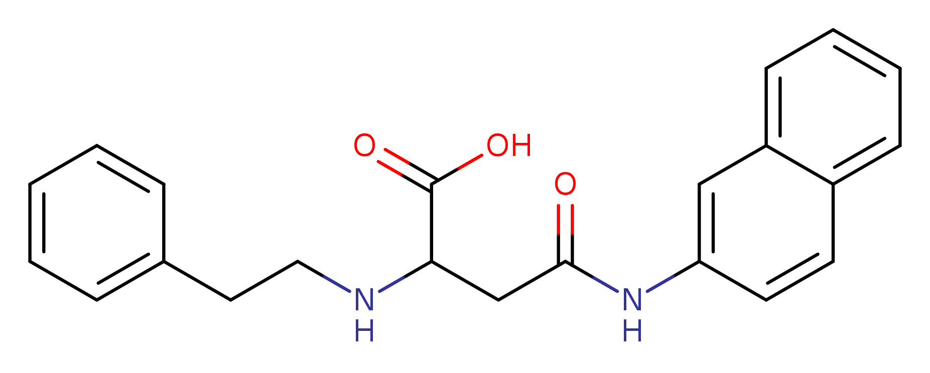 3-[(naphthalen-2-yl)carbamoyl]-2-[(2-phenylethyl)amino]propanoic acid