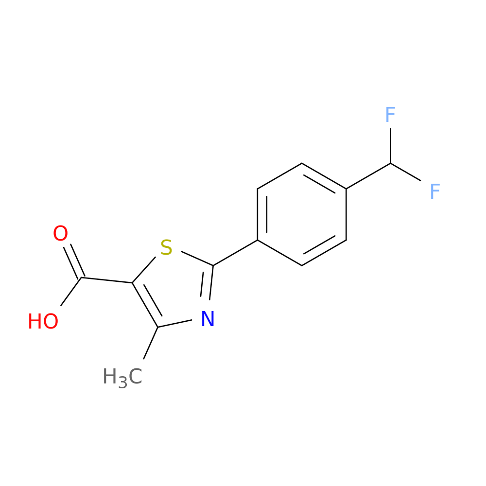 2-[4-(difluoromethyl)phenyl]-4-methyl-1,3-thiazole-5-carboxylic acid