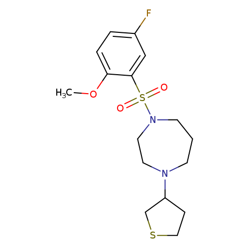 1-(5-fluoro-2-methoxybenzenesulfonyl)-4-(thiolan-3-yl)-1,4-diazepane