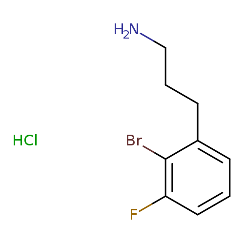3-(2-bromo-3-fluorophenyl)propan-1-amine hydrochloride