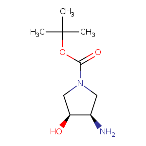 1-Pyrrolidinecarboxylic acid, 3-amino-4-hydroxy-, 1,1-dimethylethyl ester, (3r,4s)-
