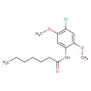 N-(4-chloro-2,5-dimethoxyphenyl)heptanamide