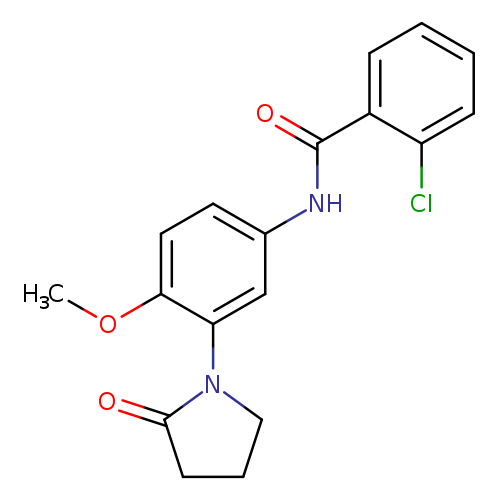 2-chloro-N-[4-methoxy-3-(2-oxopyrrolidin-1-yl)phenyl]benzamide