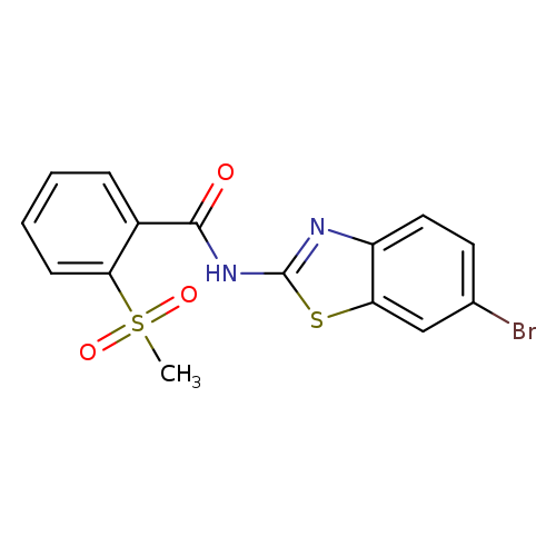 N-(6-bromo-1,3-benzothiazol-2-yl)-2-methanesulfonylbenzamide