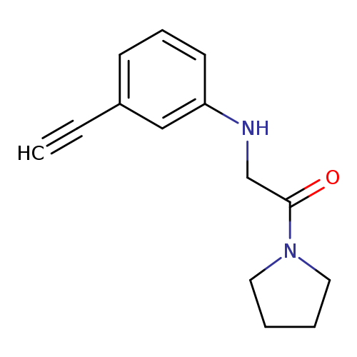 2-[(3-ethynylphenyl)amino]-1-(pyrrolidin-1-yl)ethan-1-one