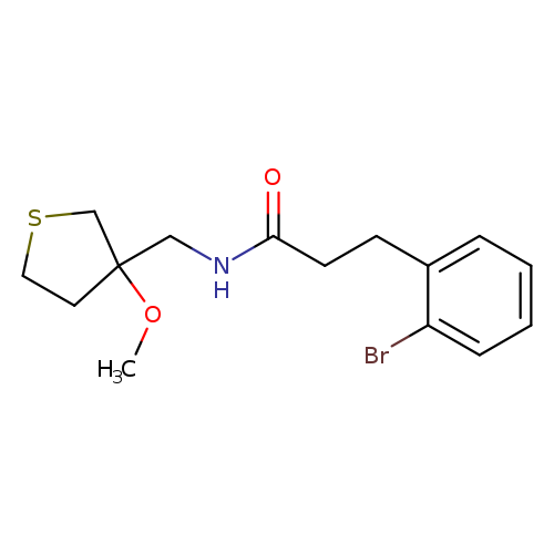 3-(2-bromophenyl)-N-[(3-methoxythiolan-3-yl)methyl]propanamide