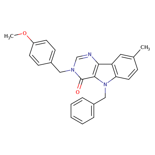 5-benzyl-3-[(4-methoxyphenyl)methyl]-8-methyl-3H,4H,5H-pyrimido[5,4-b]indol-4-one