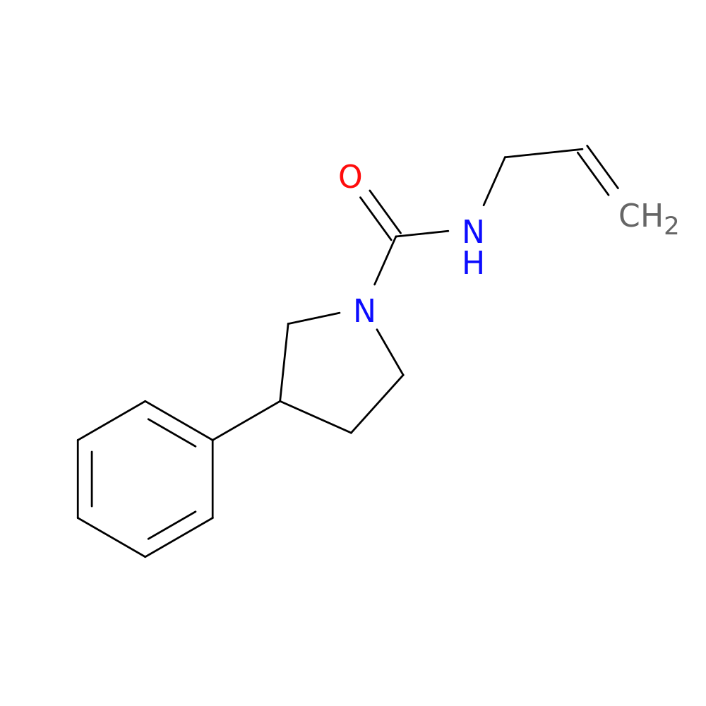 3-phenyl-N-(prop-2-en-1-yl)pyrrolidine-1-carboxamide