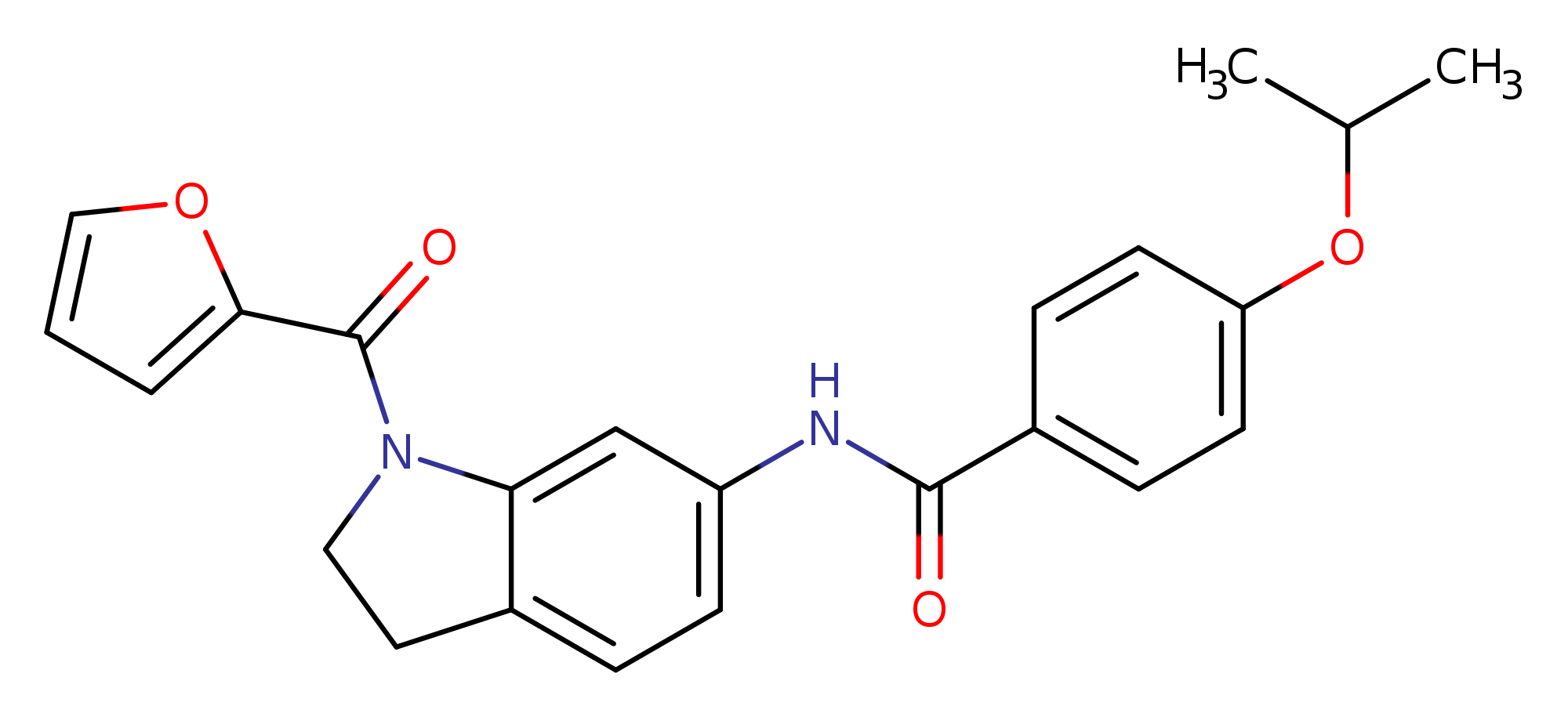 N-[1-(furan-2-carbonyl)-2,3-dihydro-1H-indol-6-yl]-4-(propan-2-yloxy)benzamide