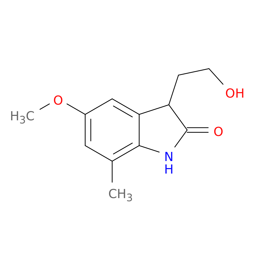 3-(2-hydroxyethyl)-5-methoxy-7-methyl-2,3-dihydro-1H-indol-2-one