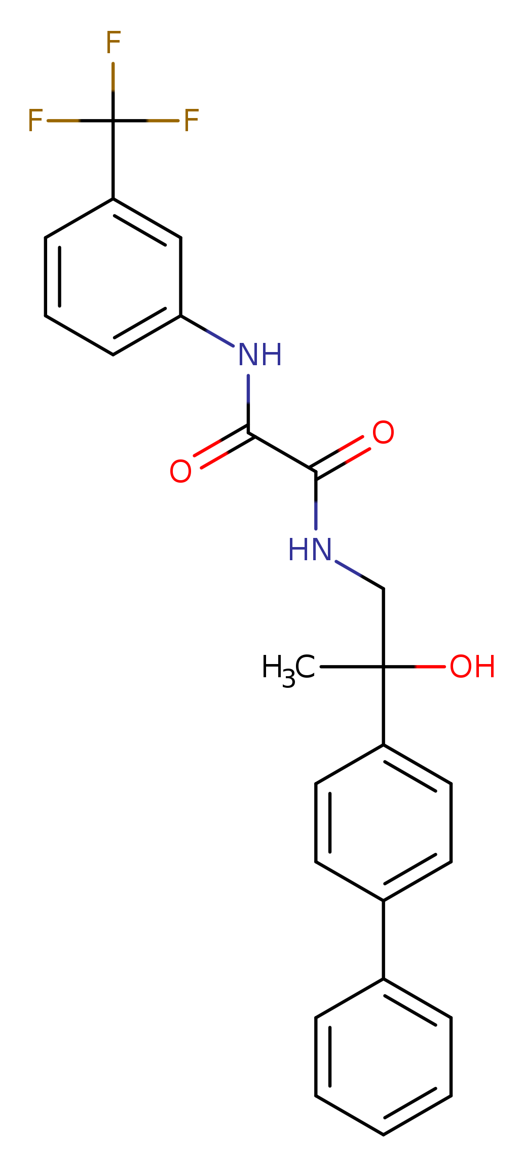 N'-(2-{[1,1'-biphenyl]-4-yl}-2-hydroxypropyl)-N-[3-(trifluoromethyl)phenyl]ethanediamide