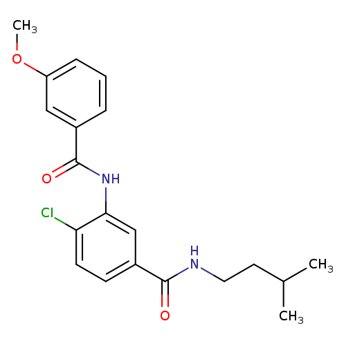 4-chloro-N-isopentyl-3-[(3-methoxybenzoyl)amino]benzamide