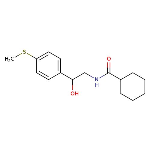 N-{2-hydroxy-2-[4-(methylsulfanyl)phenyl]ethyl}cyclohexanecarboxamide