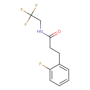 3-(2-fluorophenyl)-N-(2,2,2-trifluoroethyl)propanamide