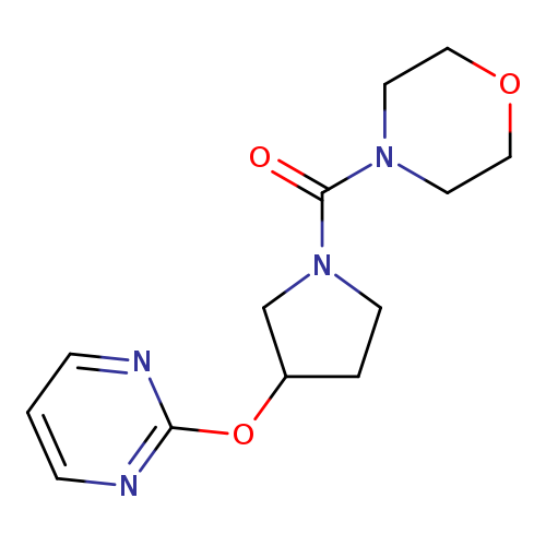 4-[3-(pyrimidin-2-yloxy)pyrrolidine-1-carbonyl]morpholine