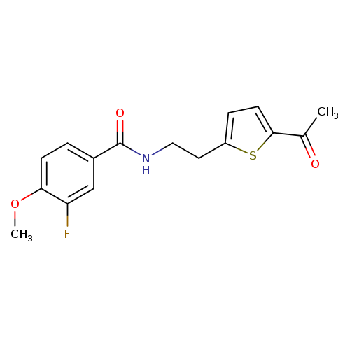 N-[2-(5-acetylthiophen-2-yl)ethyl]-3-fluoro-4-methoxybenzamide