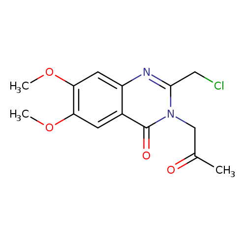 2-(chloromethyl)-6,7-dimethoxy-3-(2-oxopropyl)-3,4-dihydroquinazolin-4-one