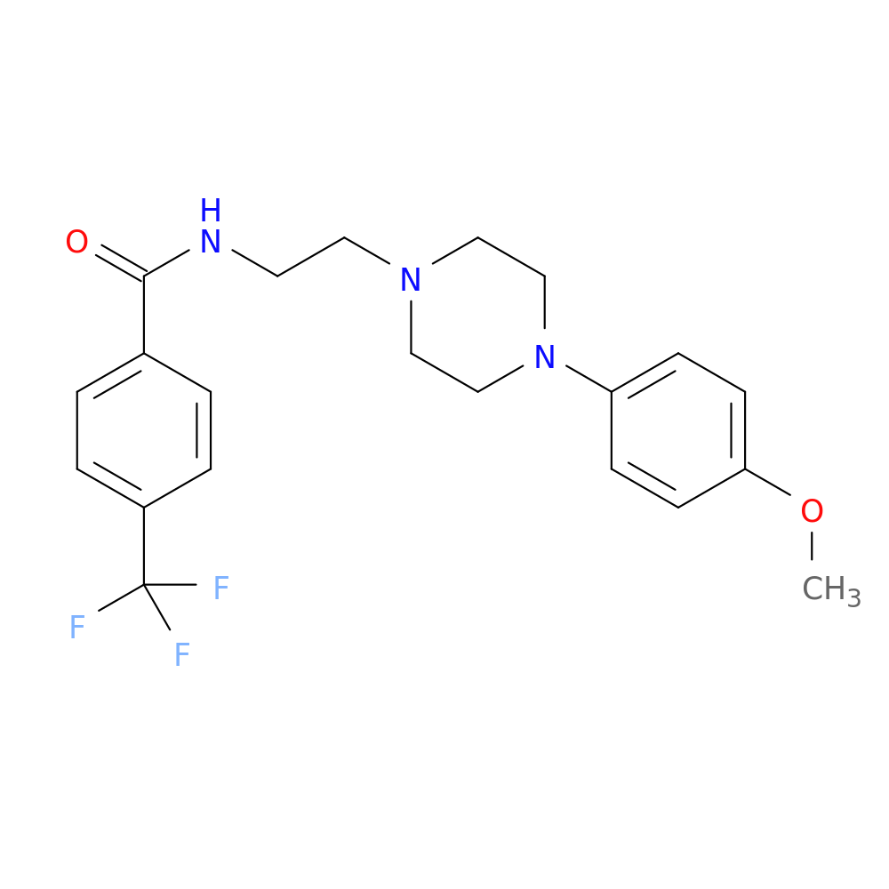 N-{2-[4-(4-methoxyphenyl)piperazin-1-yl]ethyl}-4-(trifluoromethyl)benzamide