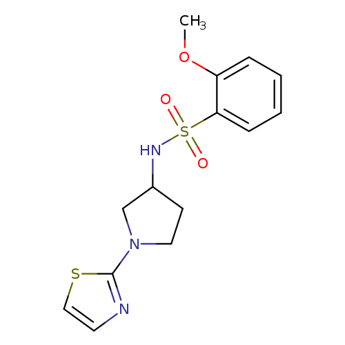 2-methoxy-N-[1-(1,3-thiazol-2-yl)pyrrolidin-3-yl]benzene-1-sulfonamide