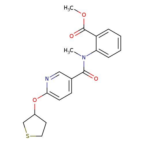 methyl 2-[N-methyl6-(thiolan-3-yloxy)pyridine-3-amido]benzoate