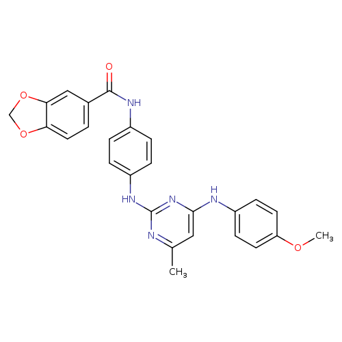 N-[4-({4-[(4-methoxyphenyl)amino]-6-methylpyrimidin-2-yl}amino)phenyl]-2H-1,3-benzodioxole-5-carboxamide