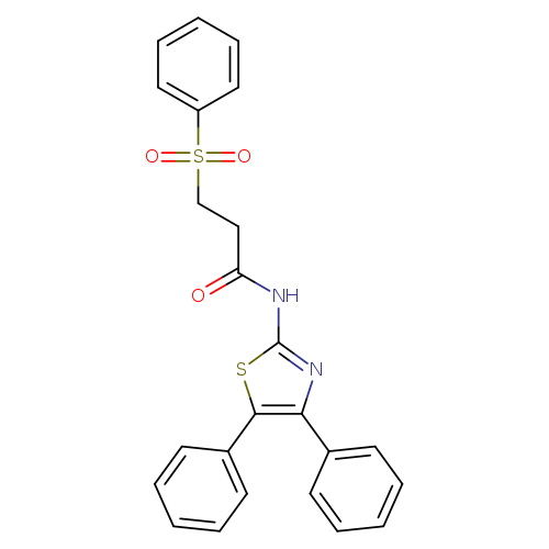 3-(benzenesulfonyl)-N-(4,5-diphenyl-1,3-thiazol-2-yl)propanamide