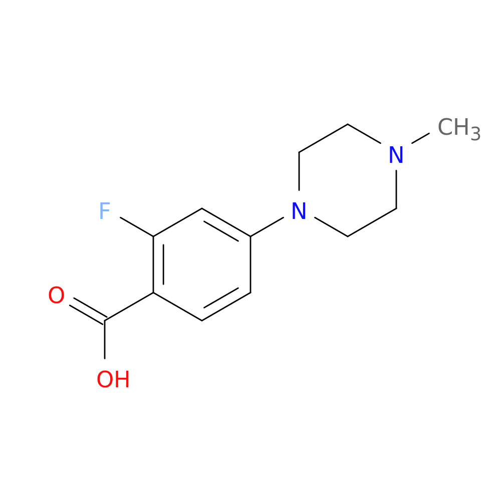 2-Fluoro-4-(4-methyl-1-piperazinyl)benzoic acid
