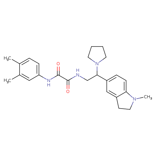 N'-(3,4-dimethylphenyl)-N-[2-(1-methyl-2,3-dihydro-1H-indol-5-yl)-2-(pyrrolidin-1-yl)ethyl]ethanediamide