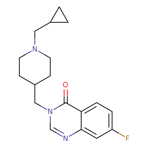 3-{[1-(cyclopropylmethyl)piperidin-4-yl]methyl}-7-fluoro-3,4-dihydroquinazolin-4-one